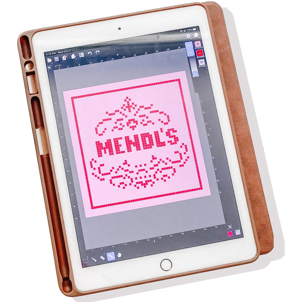Pink Puff Dessert Box Needlepoint Chart - Digital Download [Needlepoint Canvas and Kit] [Morgan Julia Designs]