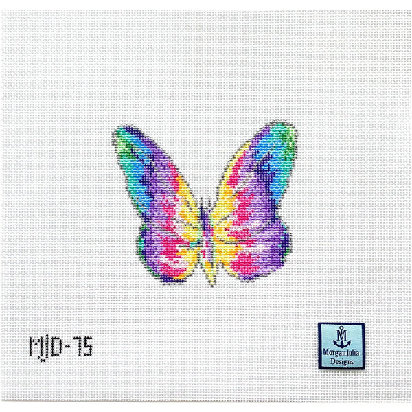 Rainbow Butterfly [Needlepoint Canvas and Kit] [Morgan Julia Designs]