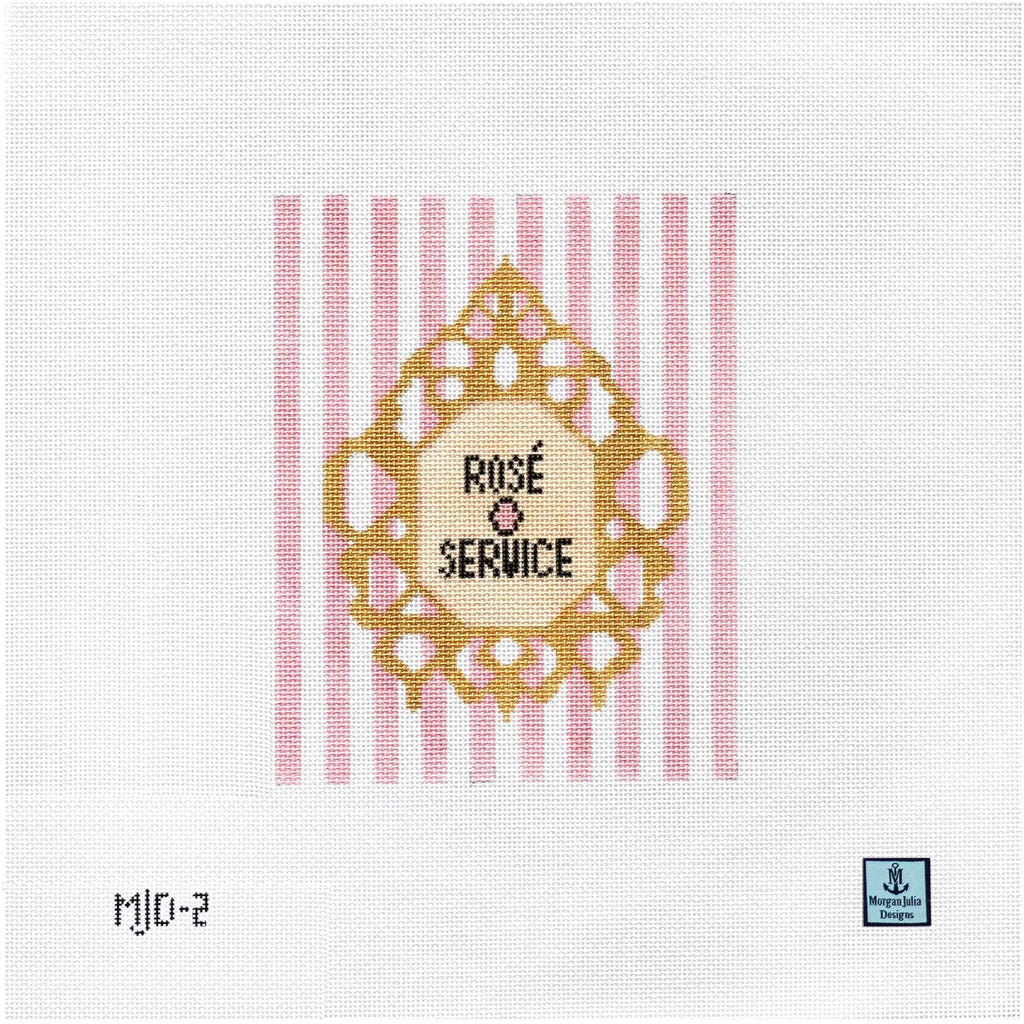 Rose Service [Needlepoint Canvas and Kit] [Morgan Julia Designs]
