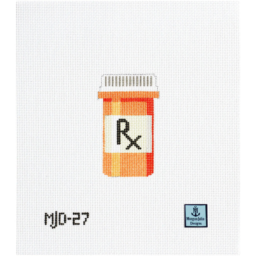 Rx Bottle [Needlepoint Canvas and Kit] [Morgan Julia Designs]