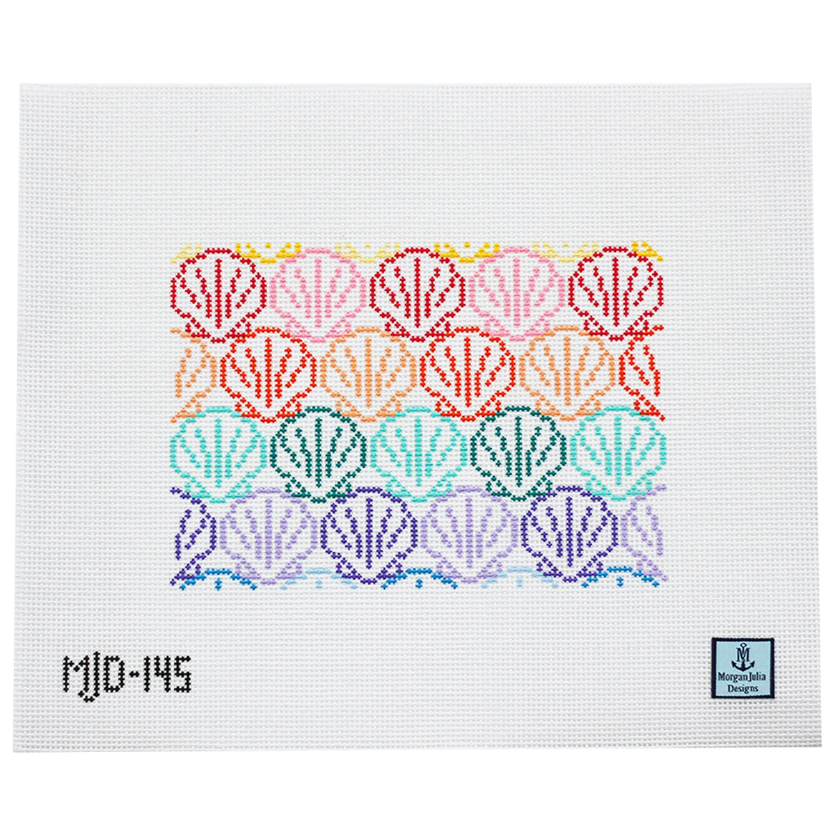 Micro Needlepoint Shell Pattern Shell Me About It – Morgan Julia Designs