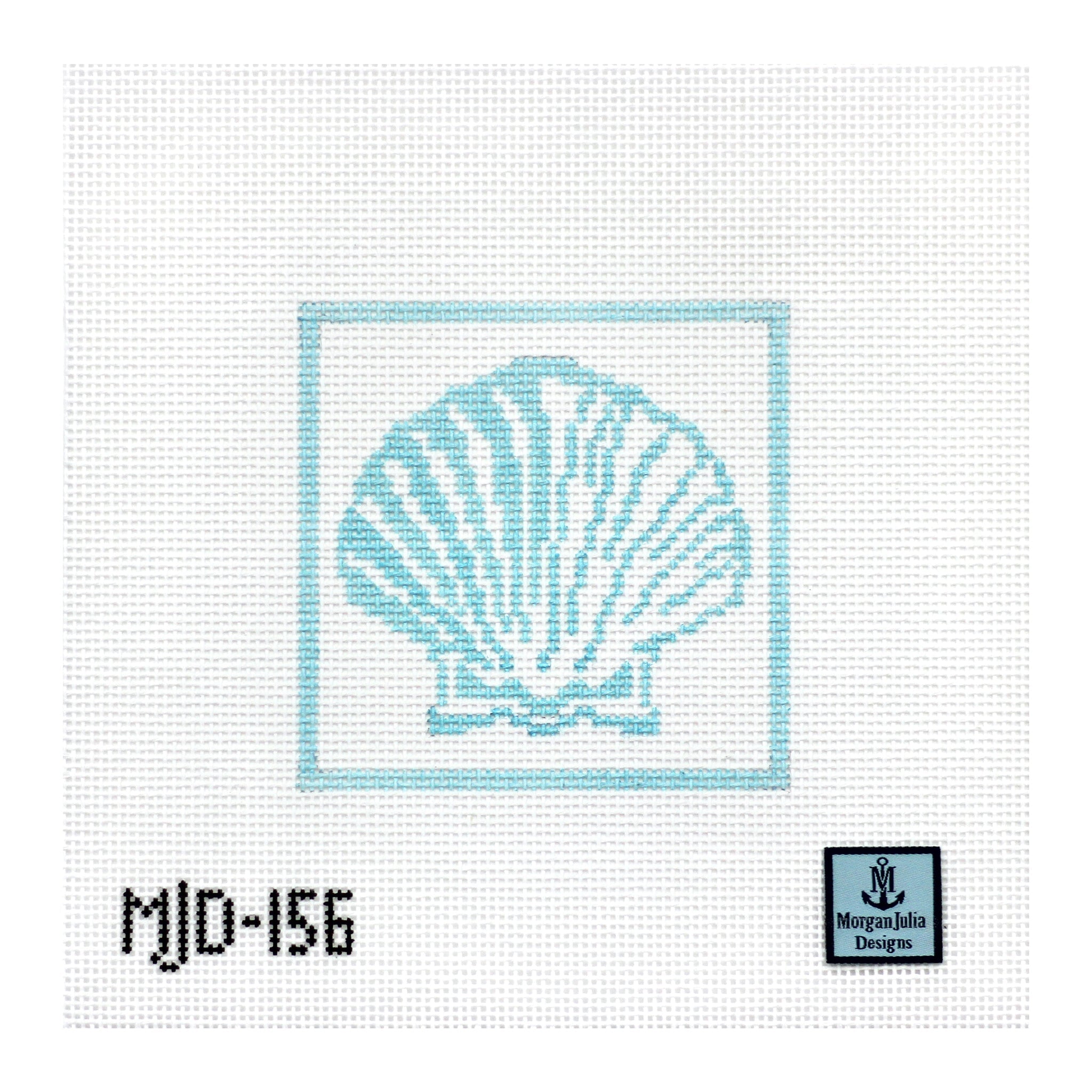 Shell Pattern Needlepoint Shimmering Scallop Shell – Morgan Julia Designs