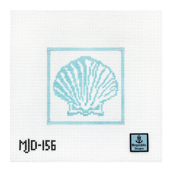Shimmering Scallop Shell [Needlepoint Canvas and Kit] [Morgan Julia Designs]