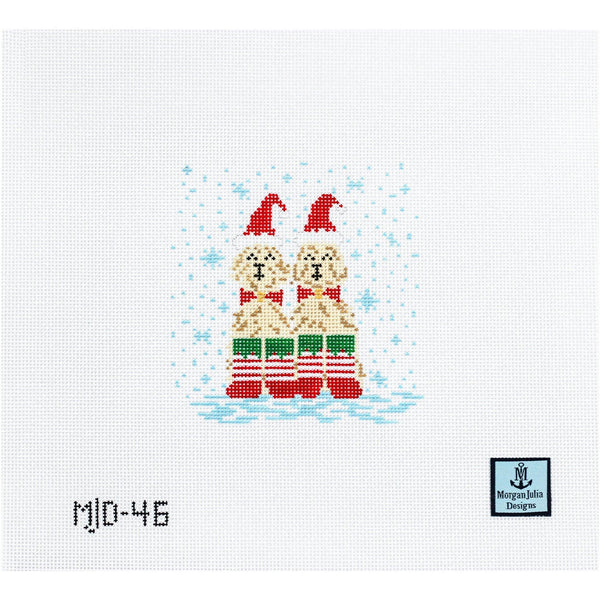 Snow Doodles [Needlepoint Canvas and Kit] [Morgan Julia Designs]