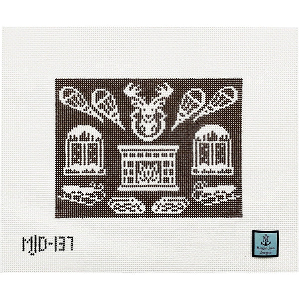 Snowy Day at the Chalet [Needlepoint Canvas and Kit] [Morgan Julia Designs]