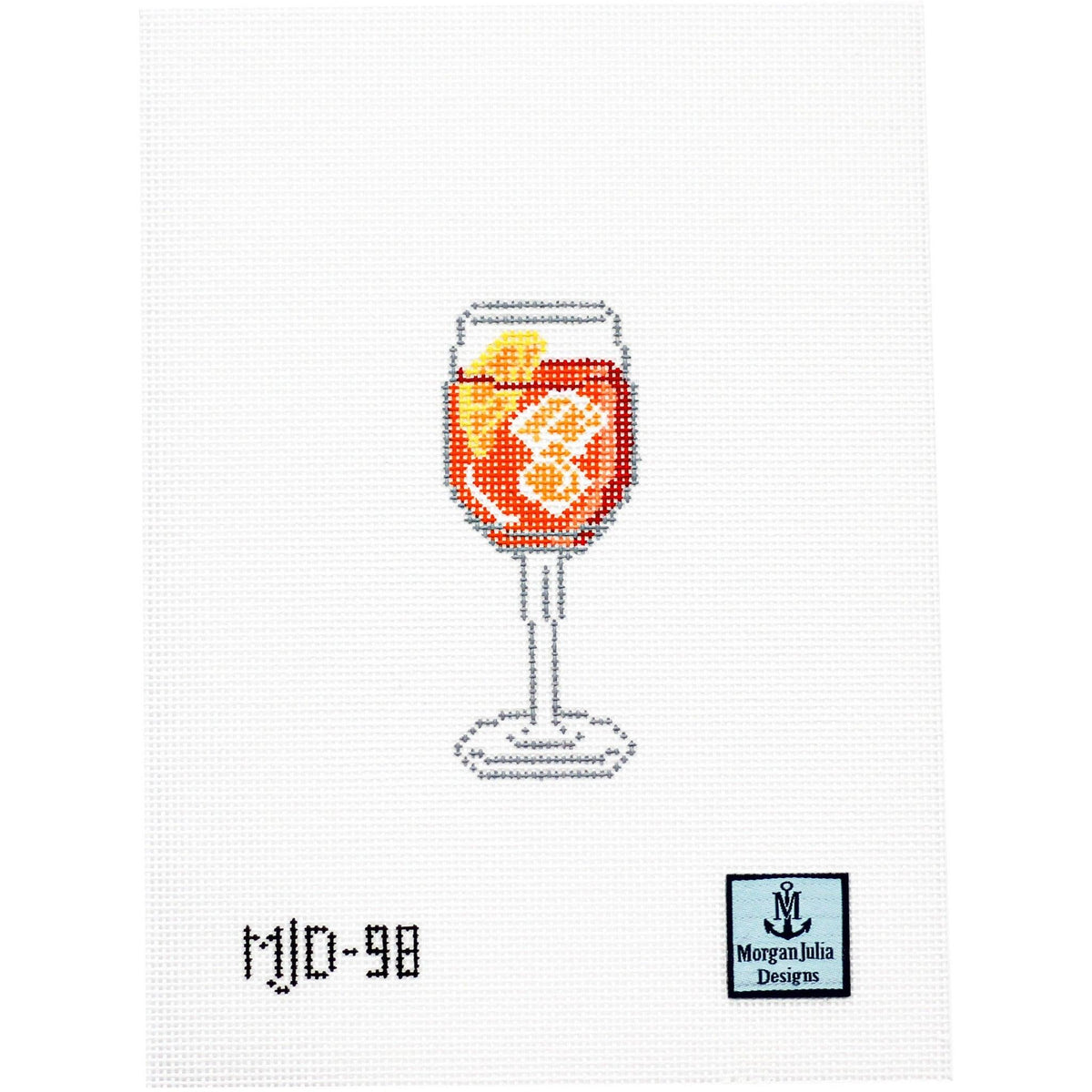 Spritz Cocktail [Needlepoint Canvas and Kit] [Morgan Julia Designs]