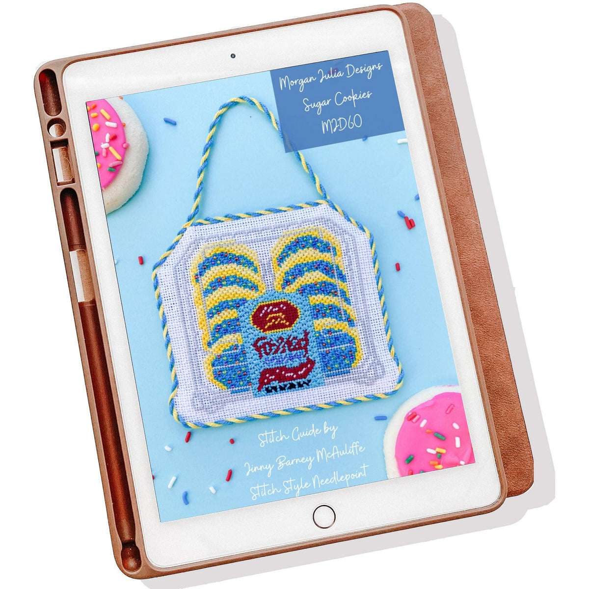 Stitch Guide for Frosted Sugar Cookies Canvas [Needlepoint Canvas and Kit] [Morgan Julia Designs]