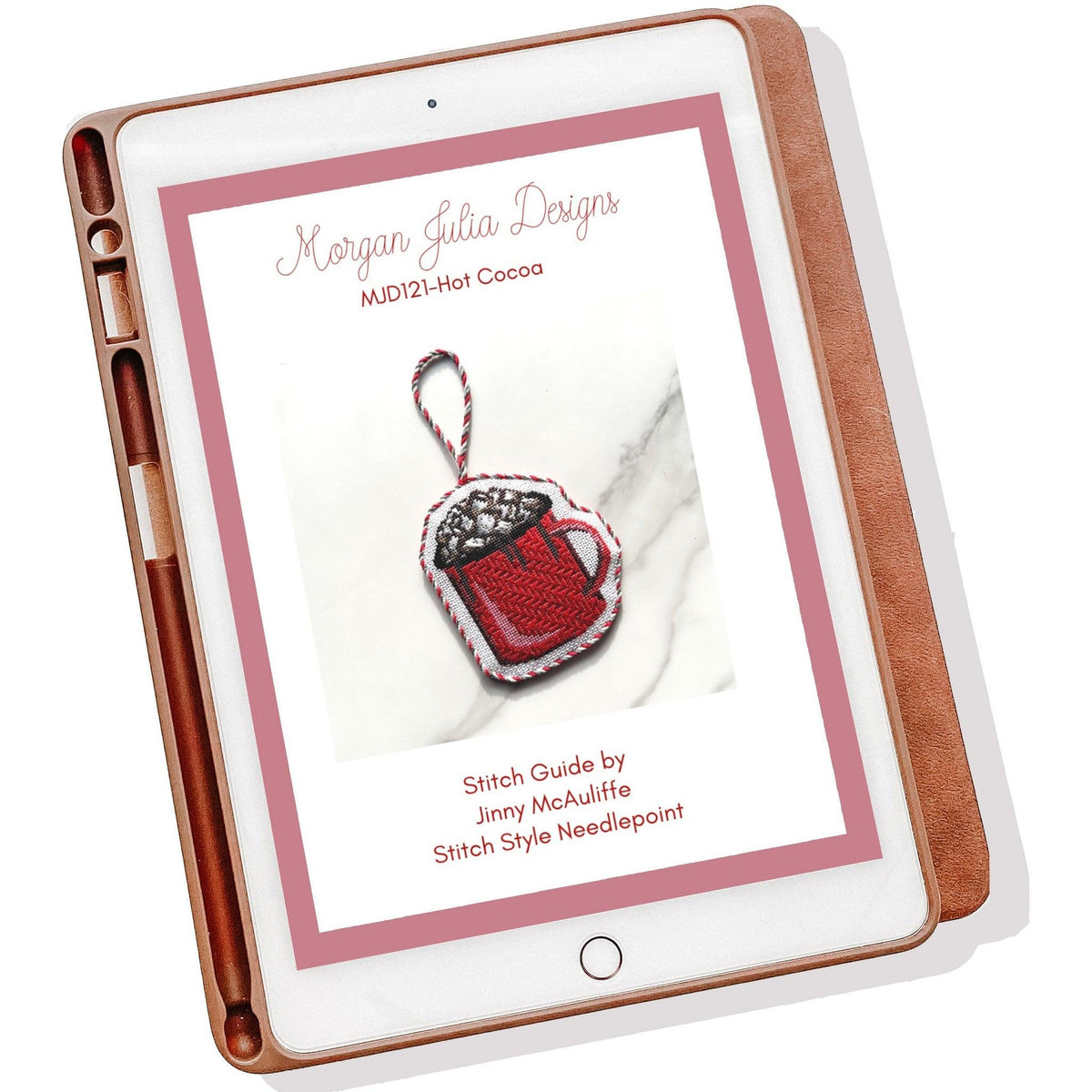 Stitch Guide for Hot Chocolate [Needlepoint Canvas and Kit] [Morgan Julia Designs]