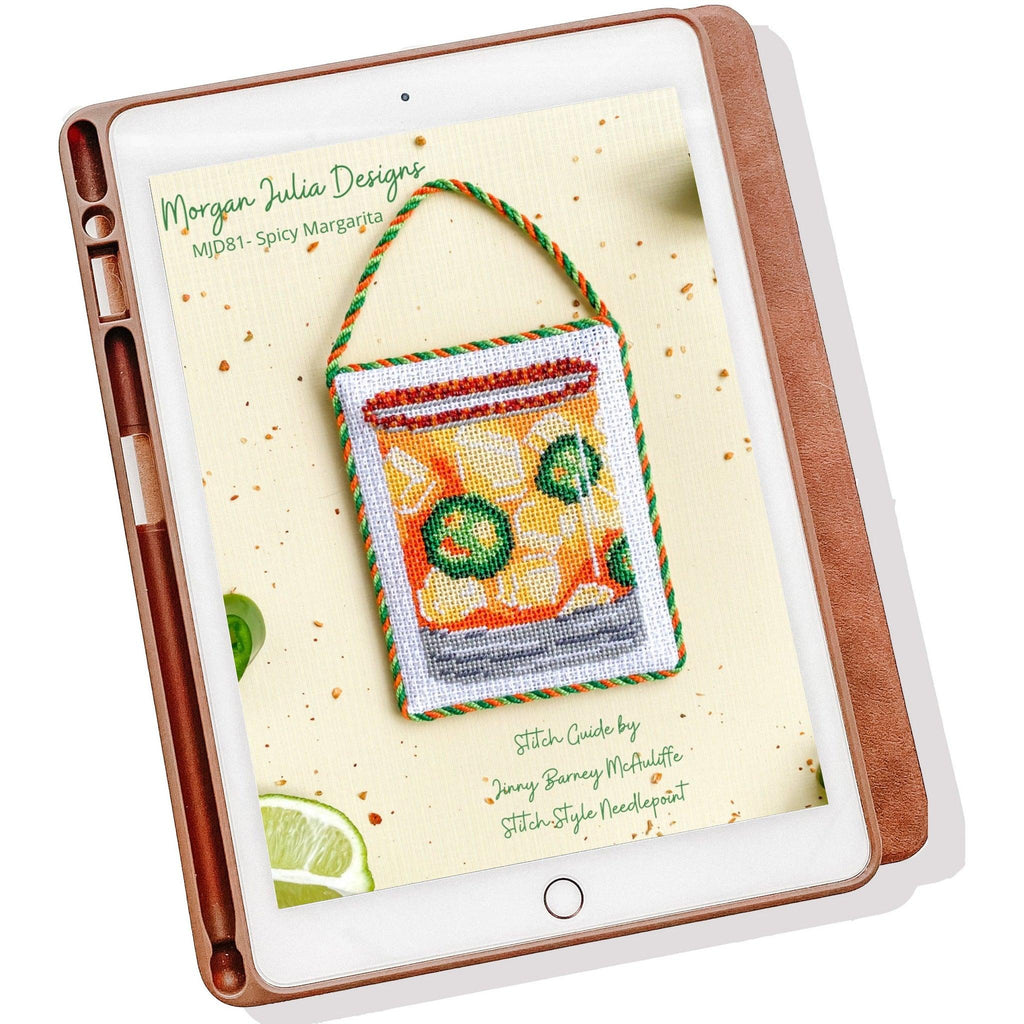 Stitch Guide for Spicy Margarita Canvas [Needlepoint Canvas and Kit] [Morgan Julia Designs]