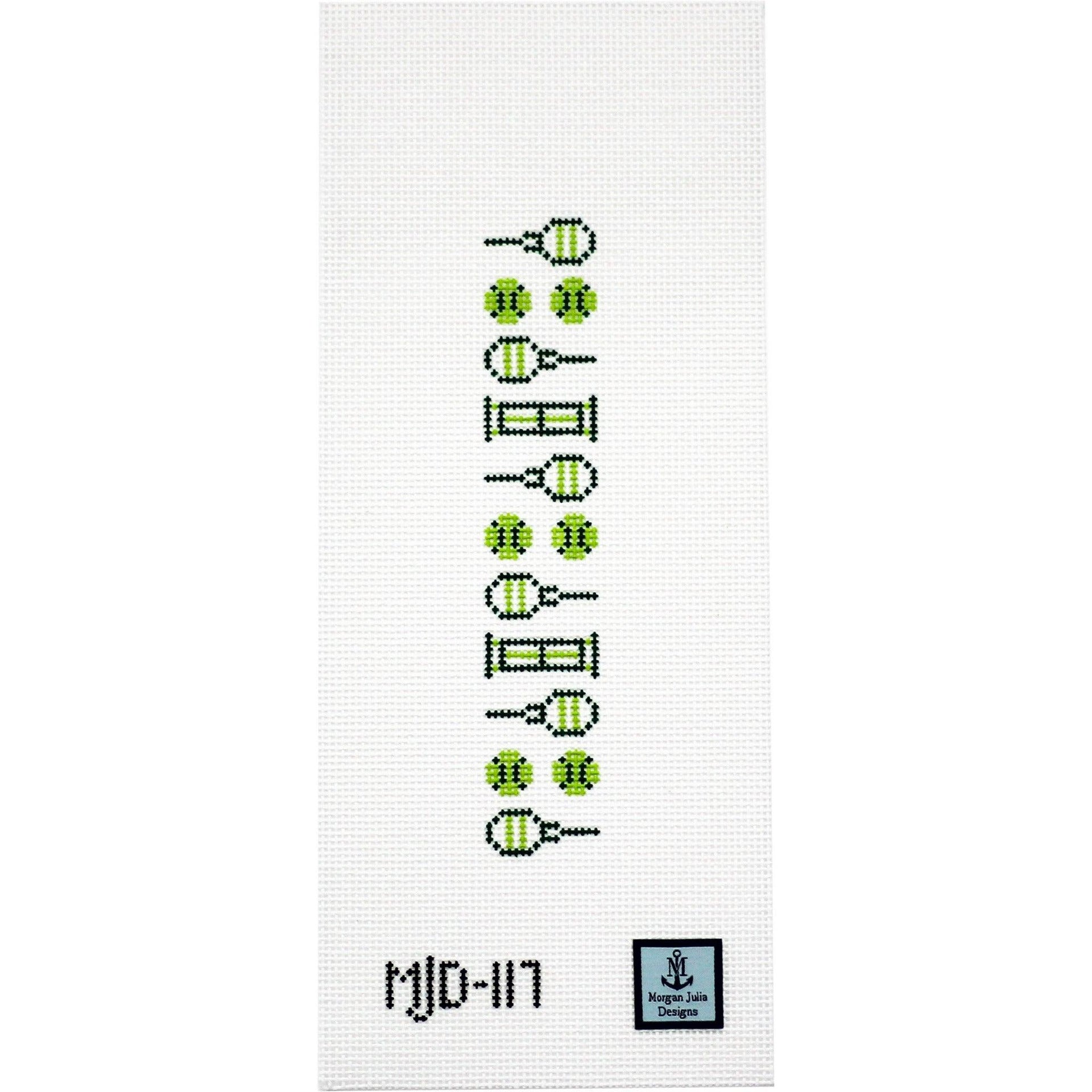 Tennis Needlepoint Key Fob